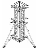 Алюминиевая опалубка колонн